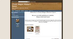Desktop Screenshot of chuckwagonwesterndecor.com